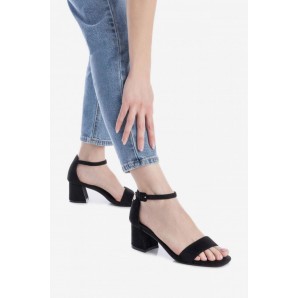 SANDALIA CORREA TOBILLO ANTE NEGRO