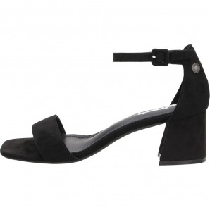 SANDALIA CORREA TOBILLO ANTE NEGRO