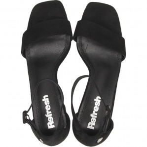 SANDALIA CORREA TOBILLO ANTE NEGRO