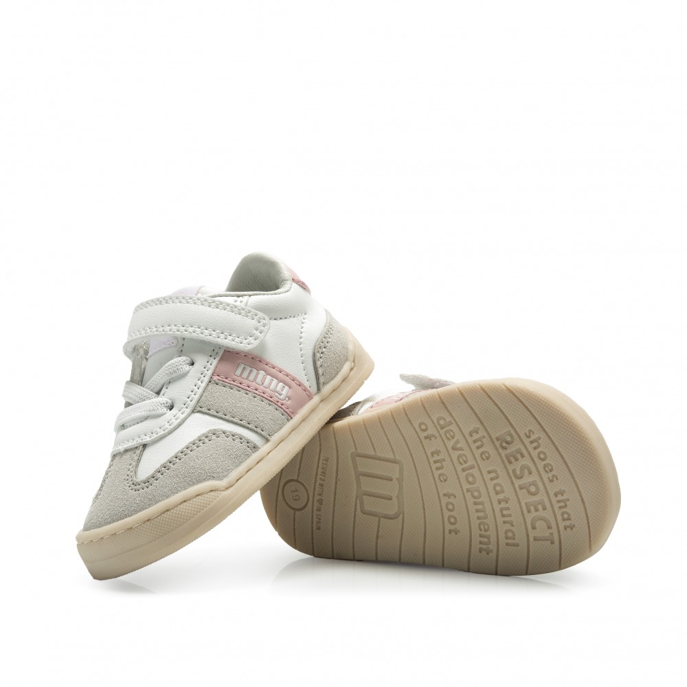 DEPORTIVO BAREFOOT BLANCO/ROSA CLARO