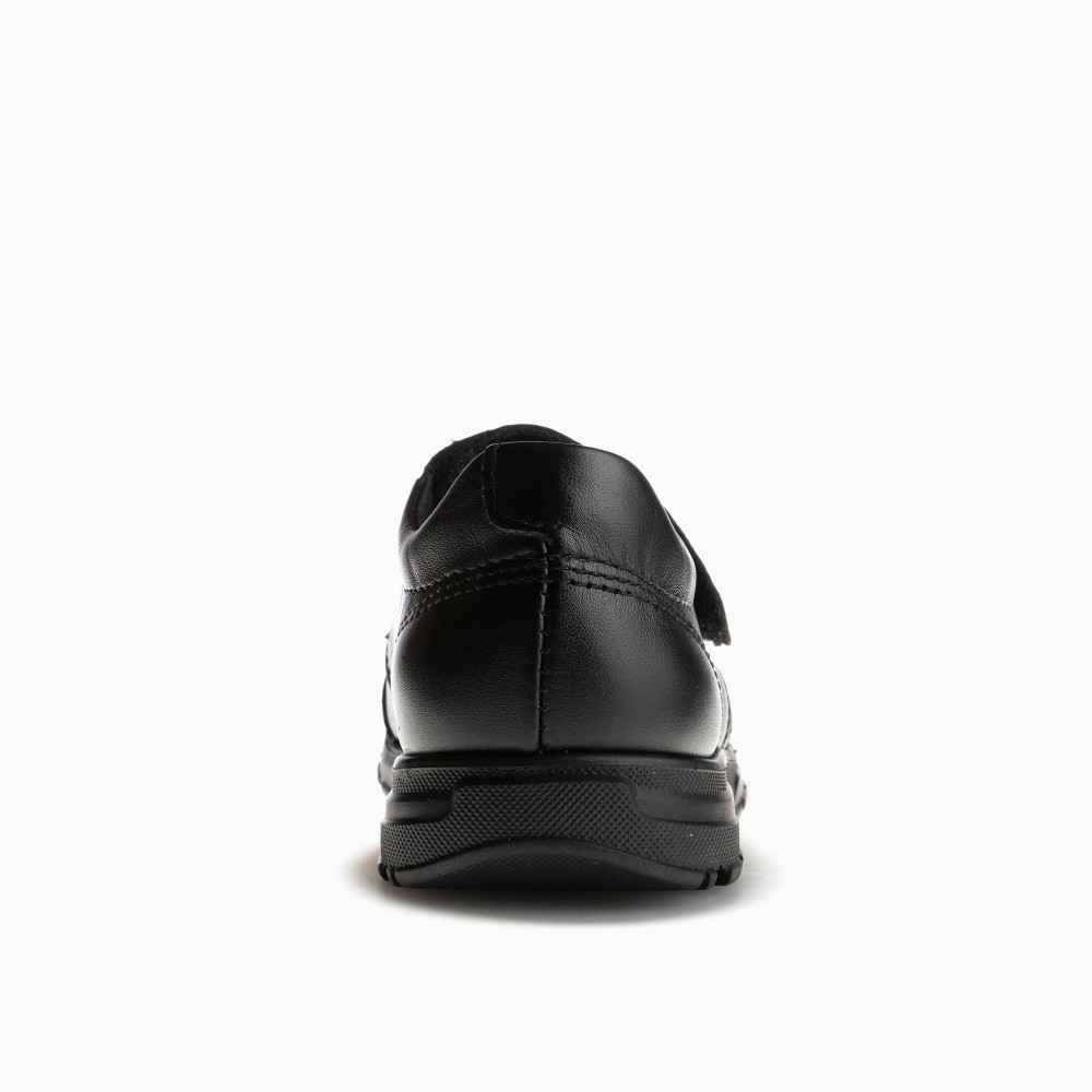 BLUCHER COLEGIAL VELCRO, NEGRO