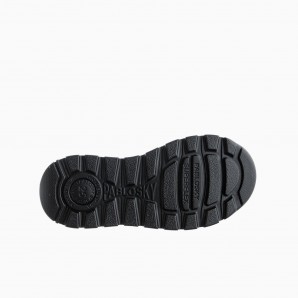 BLUCHER COLEGIAL VELCRO, NEGRO