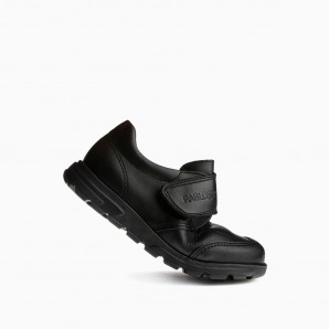 BLUCHER COLEGIAL VELCRO, NEGRO