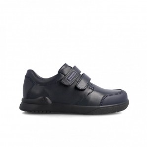 BLUCHER COLEGIAL VELCROS MARINO
