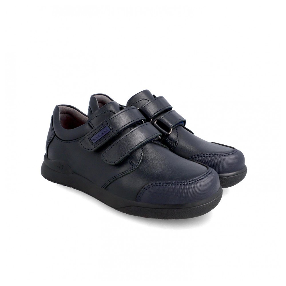 BLUCHER COLEGIAL VELCROS MARINO