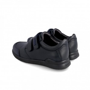 BLUCHER COLEGIAL VELCROS MARINO