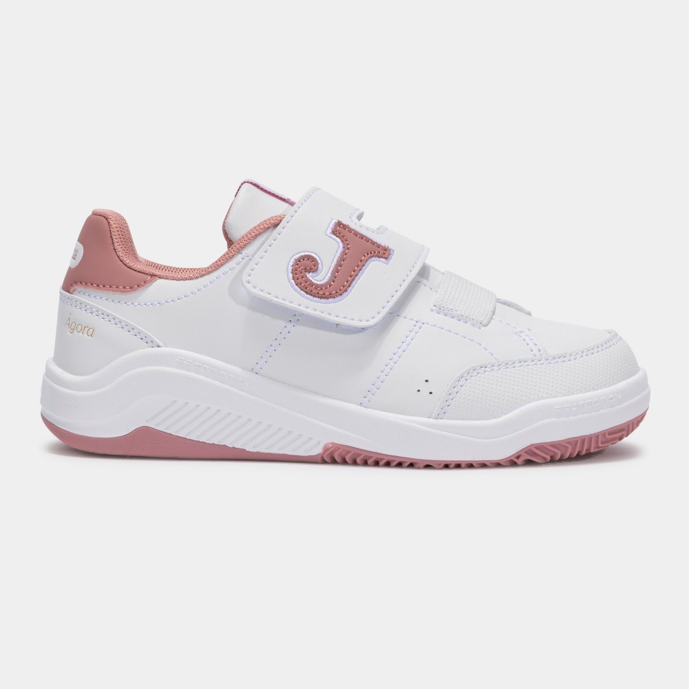 DEPORTIVO VELCRO BLANCO ROSA