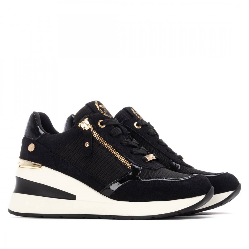 DEPORTIVO CORDON Y CREMALLERA NEGRO