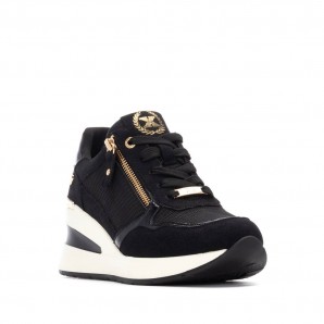 DEPORTIVO CORDON Y CREMALLERA NEGRO