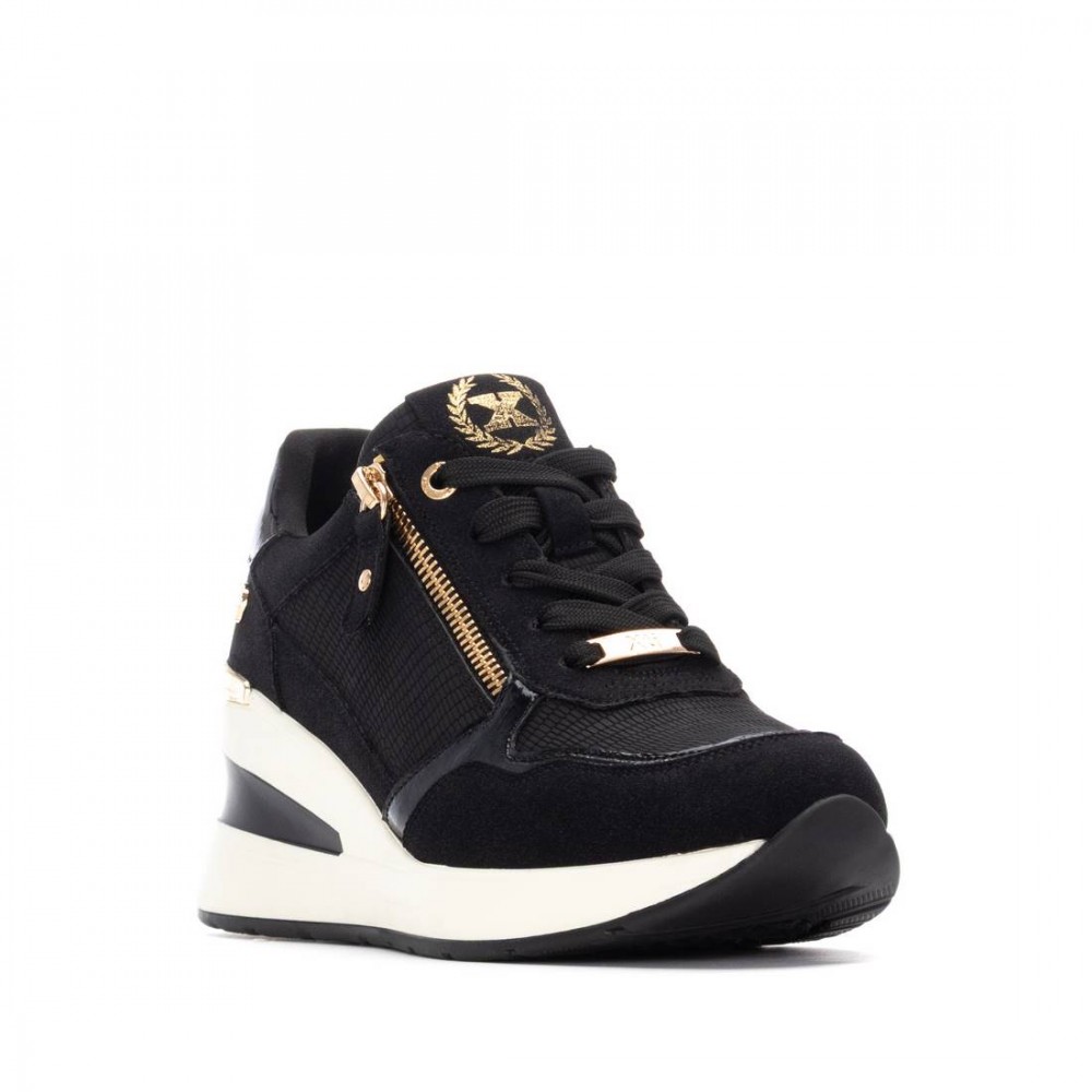 DEPORTIVO CORDON Y CREMALLERA NEGRO