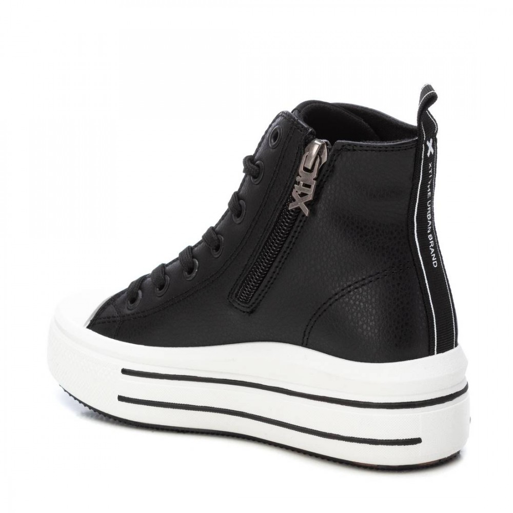 SNEAKERS BOTA DOBLE PISO NEGRO