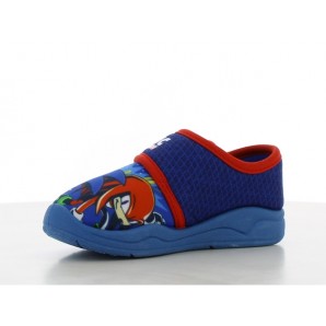ZAPATILLA CERRADA VELCRO BLUE/RED
