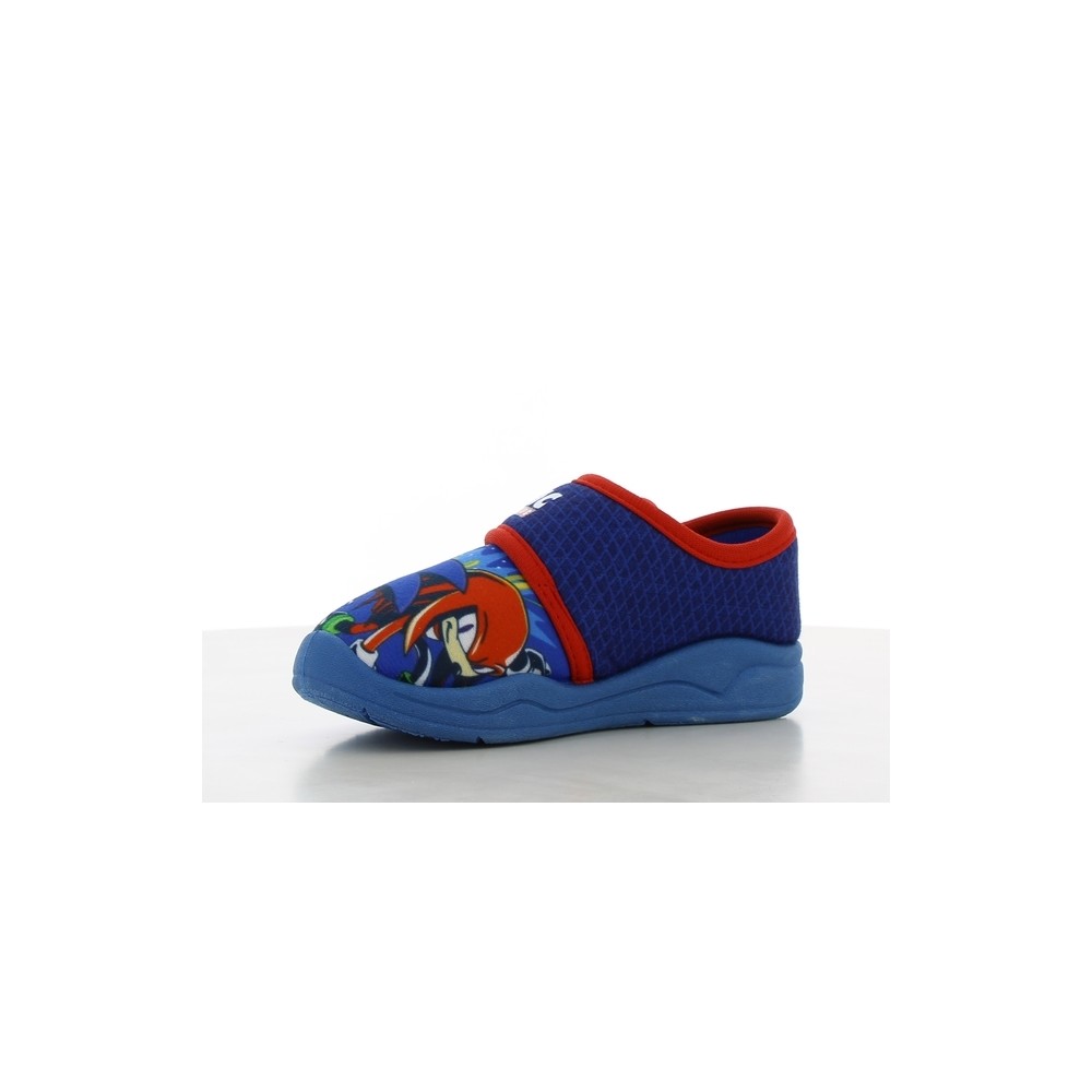 ZAPATILLA CERRADA VELCRO BLUE/RED