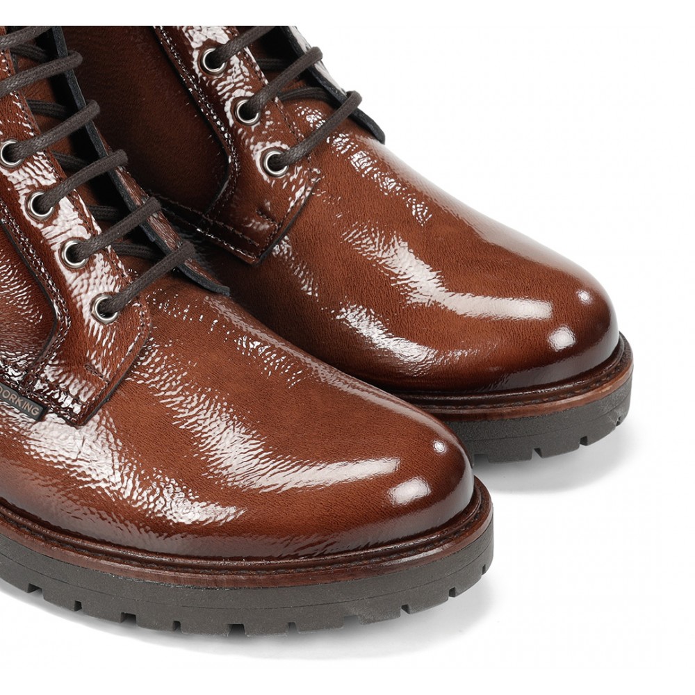 BOTIN CORDONES NAPLAK CUERO