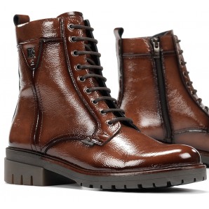 BOTIN CORDONES NAPLAK CUERO