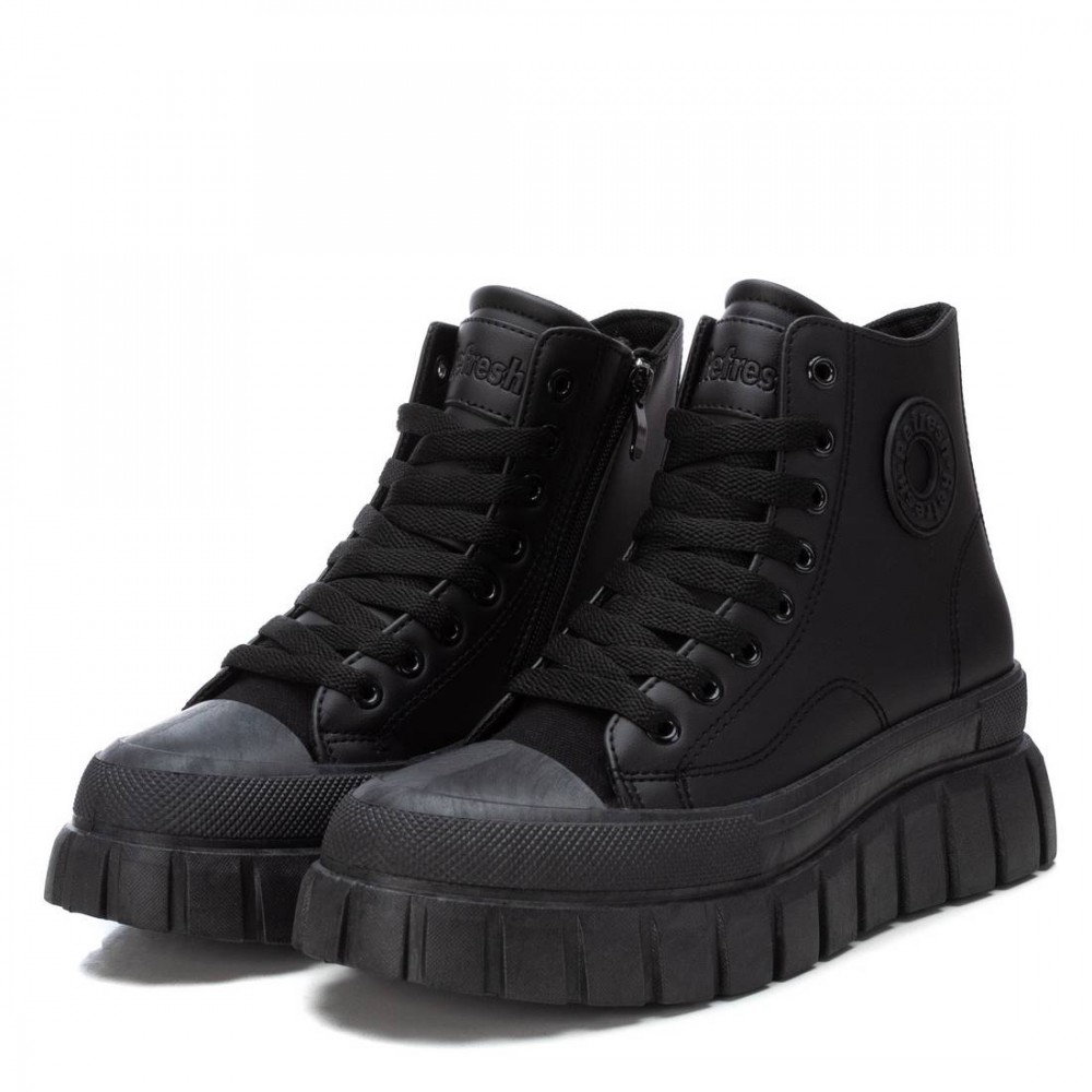 SNEAKERS BOTIN CON CREMALLERA NEGRO