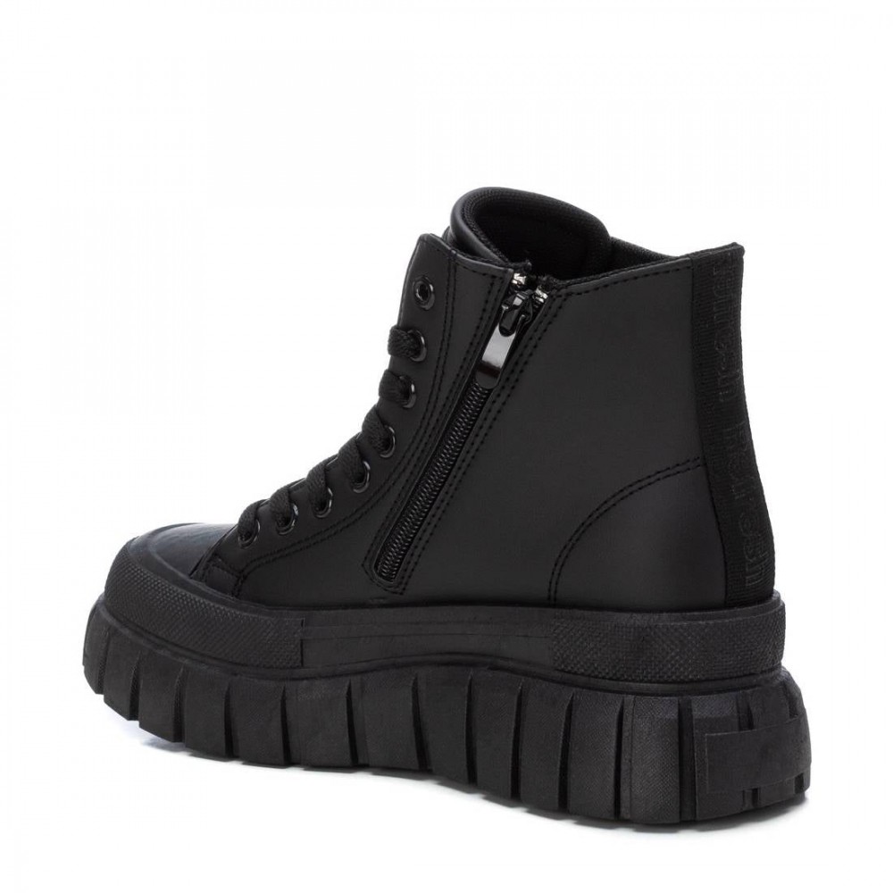 SNEAKERS BOTIN CON CREMALLERA NEGRO