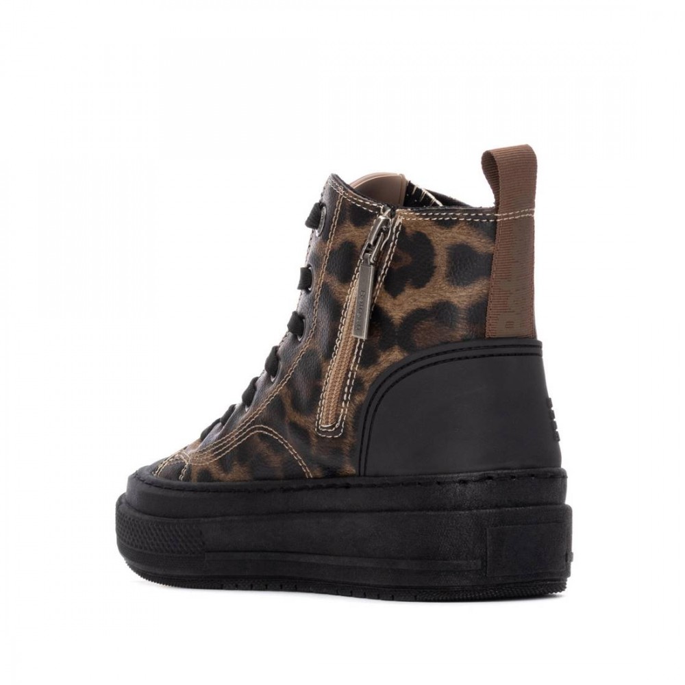 SNEAKERS BOTIN CON CREMALLERA NEGRO