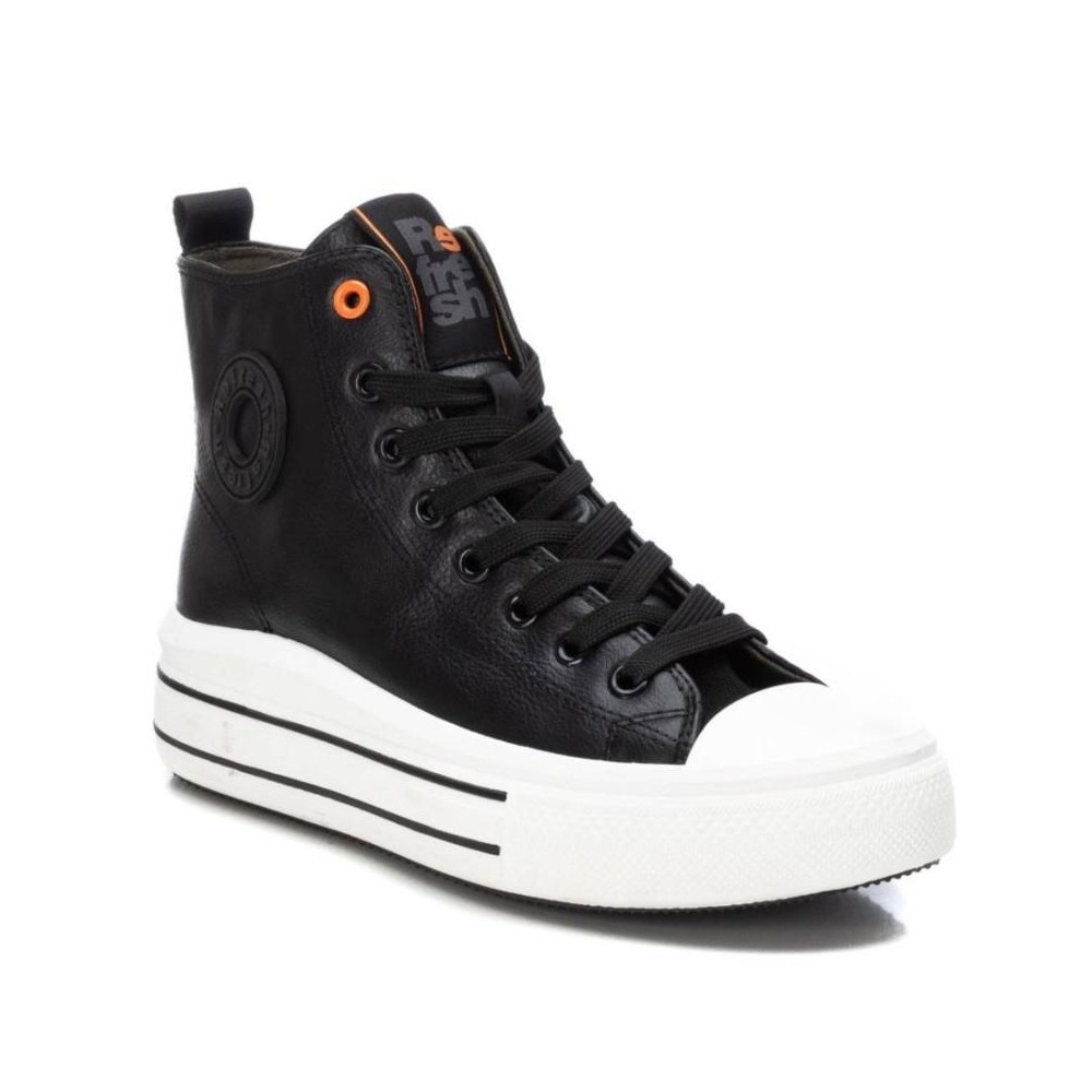 SNEAKERS BOTIN CON CREMALLERA NEGRO