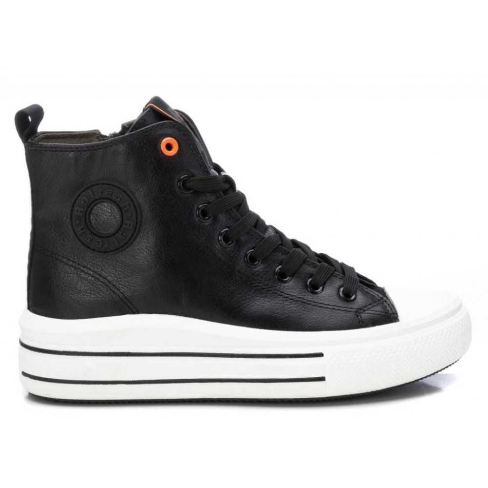 SNEAKERS BOTIN CON CREMALLERA NEGRO
