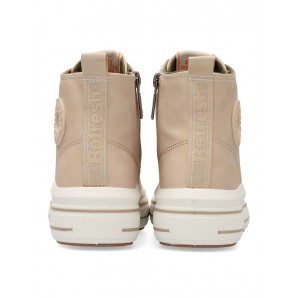 SNEAKERS BOTIN CON CREMALLERA BEIG