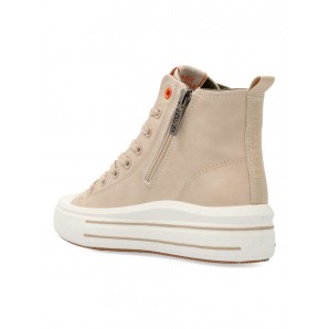 SNEAKERS BOTIN CON CREMALLERA BEIG