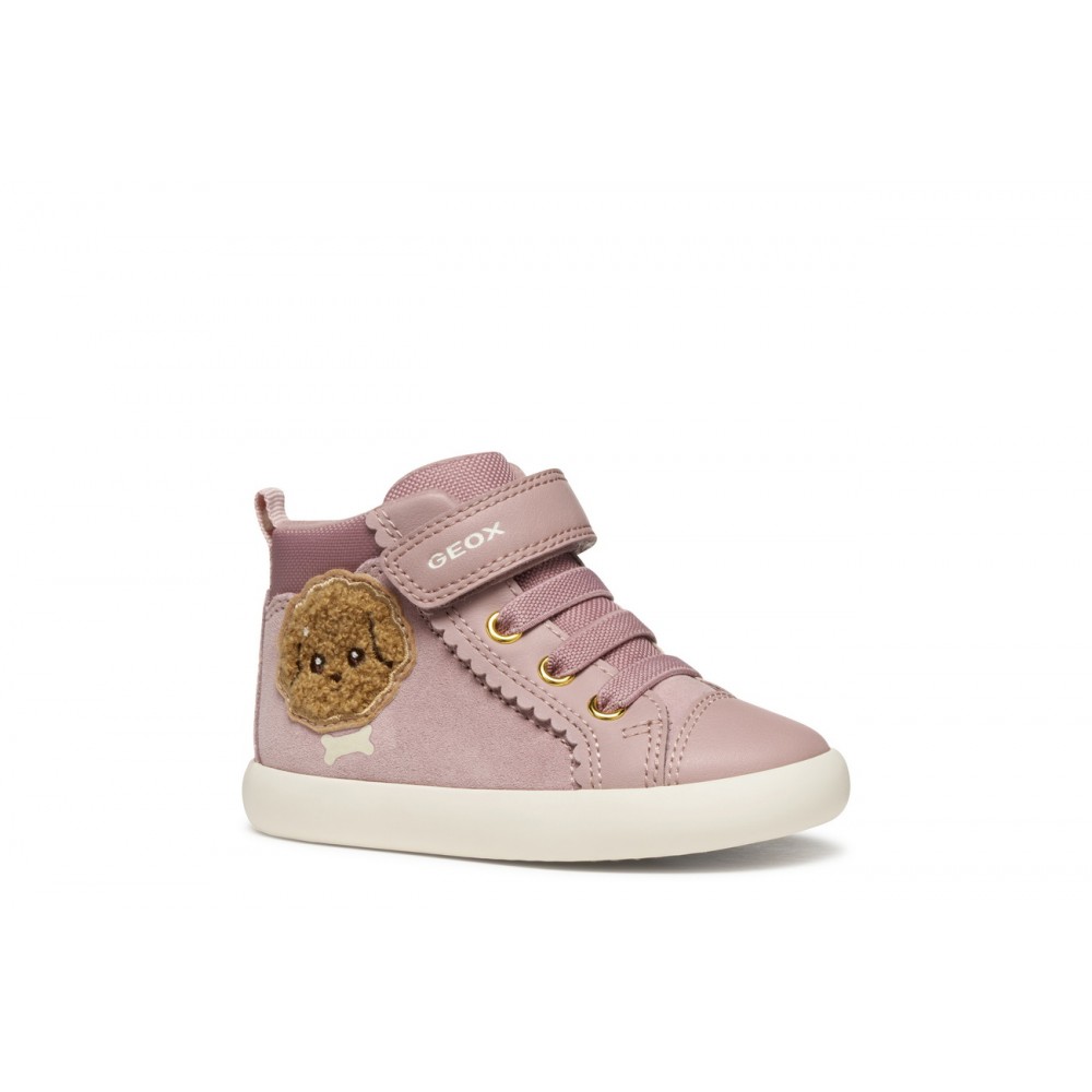 BOTITA ELASTICO Y VELCRO ANTIQUE ROSE