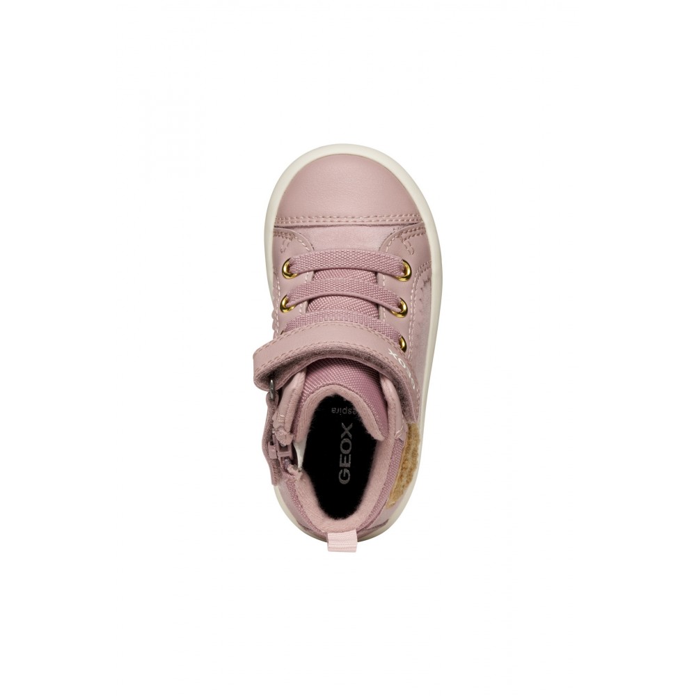 BOTITA ELASTICO Y VELCRO ANTIQUE ROSE