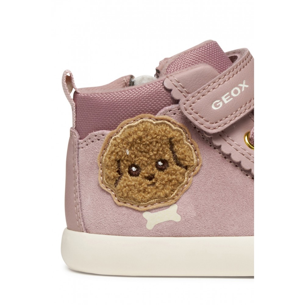 BOTITA ELASTICO Y VELCRO ANTIQUE ROSE