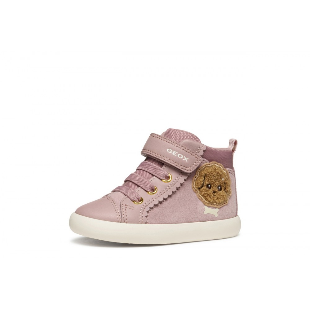 BOTITA ELASTICO Y VELCRO ANTIQUE ROSE