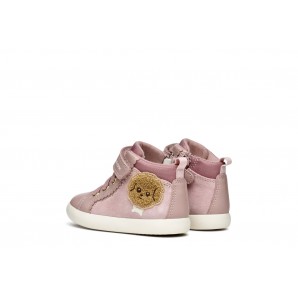 BOTITA ELASTICO Y VELCRO ANTIQUE ROSE