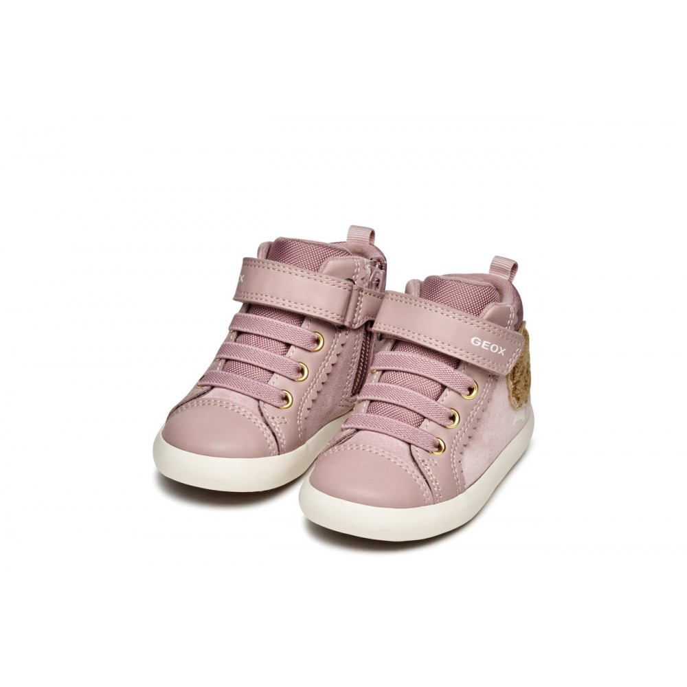BOTITA ELASTICO Y VELCRO ANTIQUE ROSE
