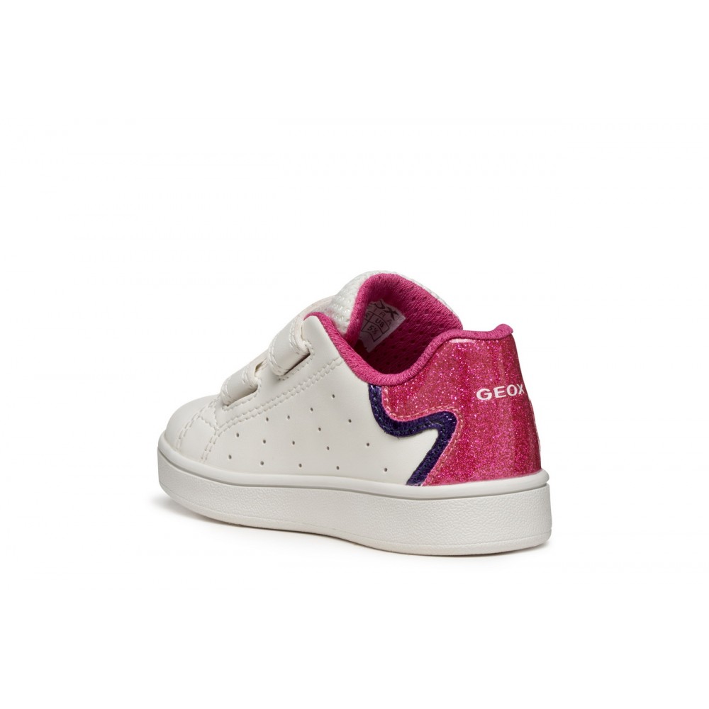 DEPORTIVO VELCROS WHITE/FUXIA