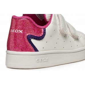 DEPORTIVO VELCROS WHITE/FUXIA