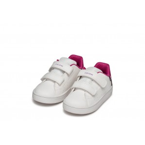 DEPORTIVO VELCROS WHITE/FUXIA