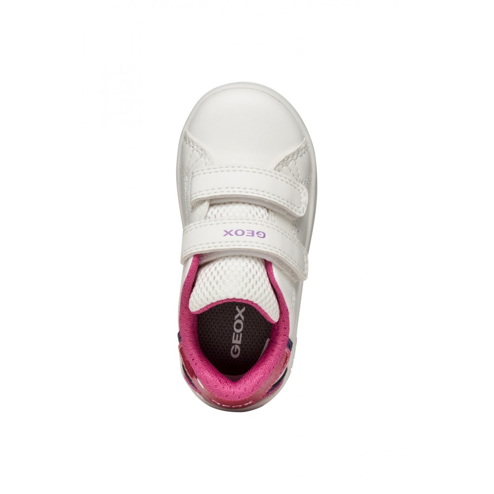 DEPORTIVO VELCROS WHITE/FUXIA
