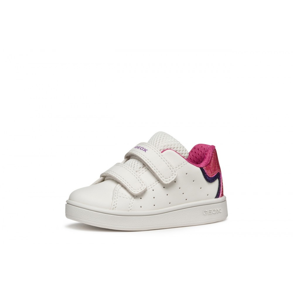 DEPORTIVO VELCROS WHITE/FUXIA