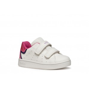 DEPORTIVO VELCROS WHITE/FUXIA