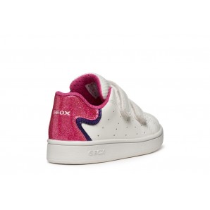 DEPORTIVO VELCROS WHITE/FUXIA