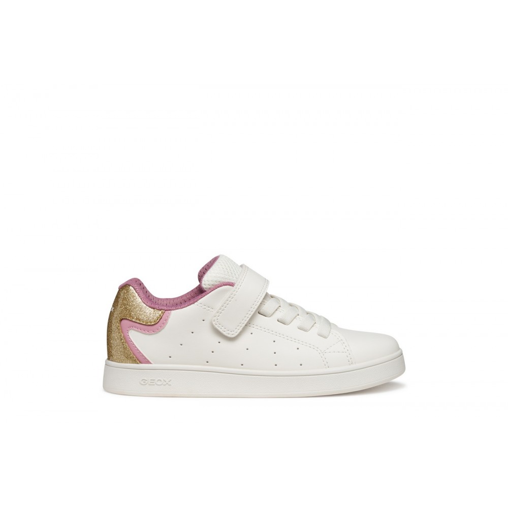 DEPORTIVO ELASTICO Y VELCRO WHITE/ROSE