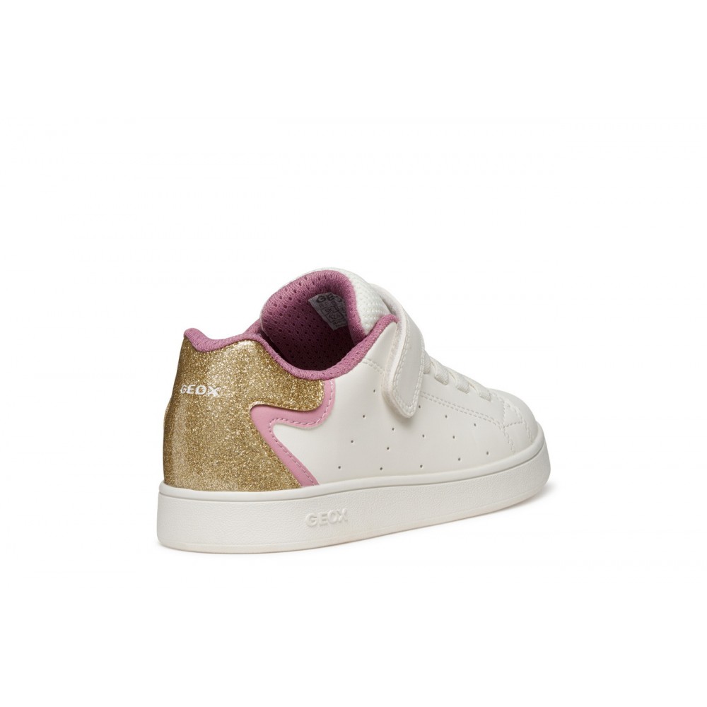 DEPORTIVO ELASTICO Y VELCRO WHITE/ROSE