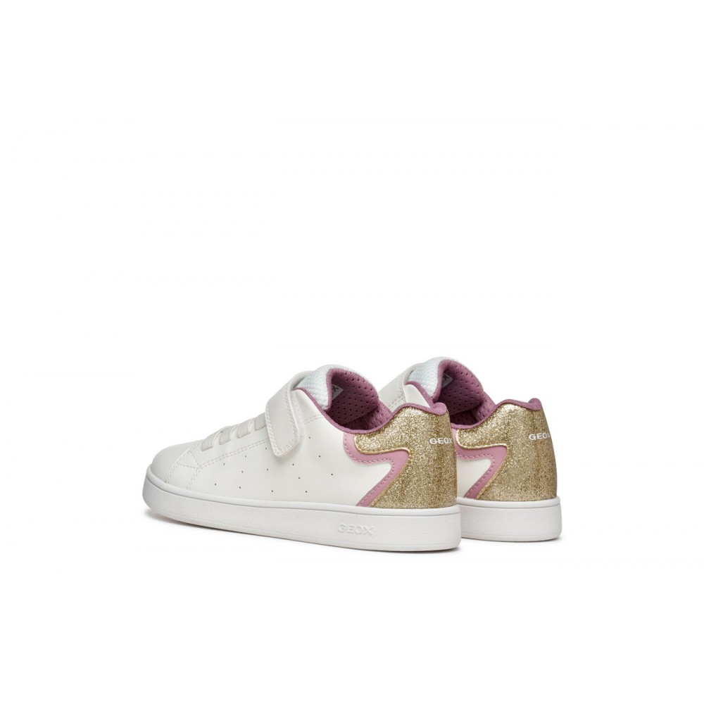 DEPORTIVO ELASTICO Y VELCRO WHITE/ROSE