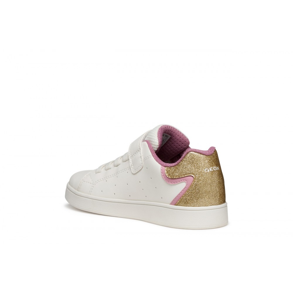 DEPORTIVO ELASTICO Y VELCRO WHITE/ROSE