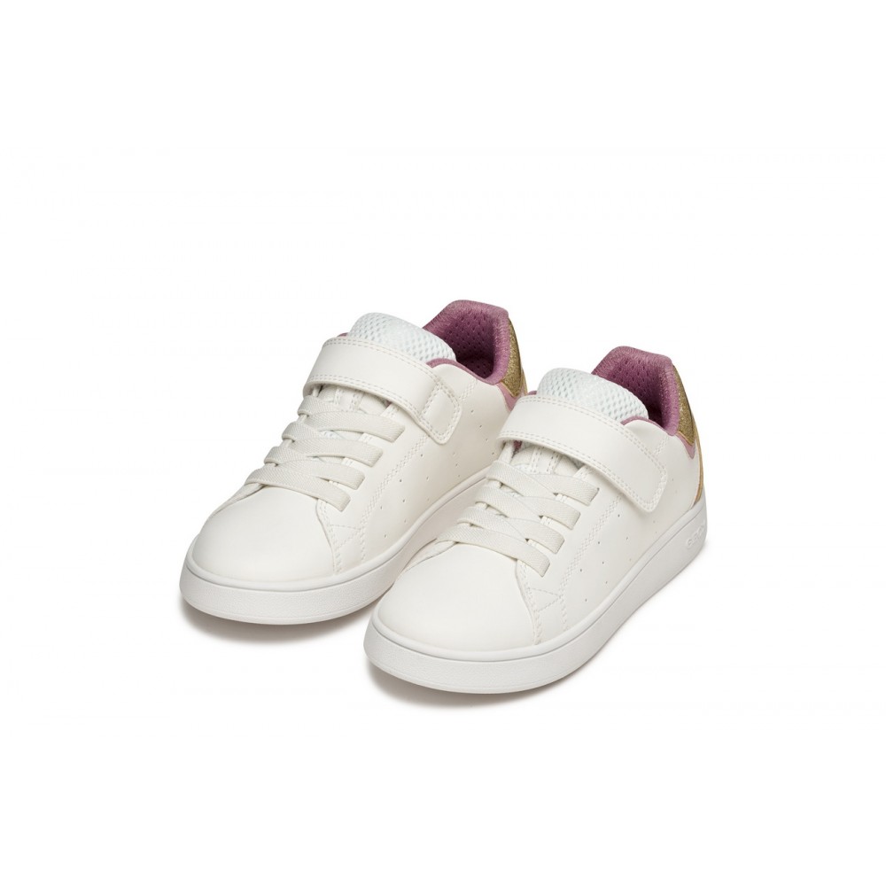 DEPORTIVO ELASTICO Y VELCRO WHITE/ROSE
