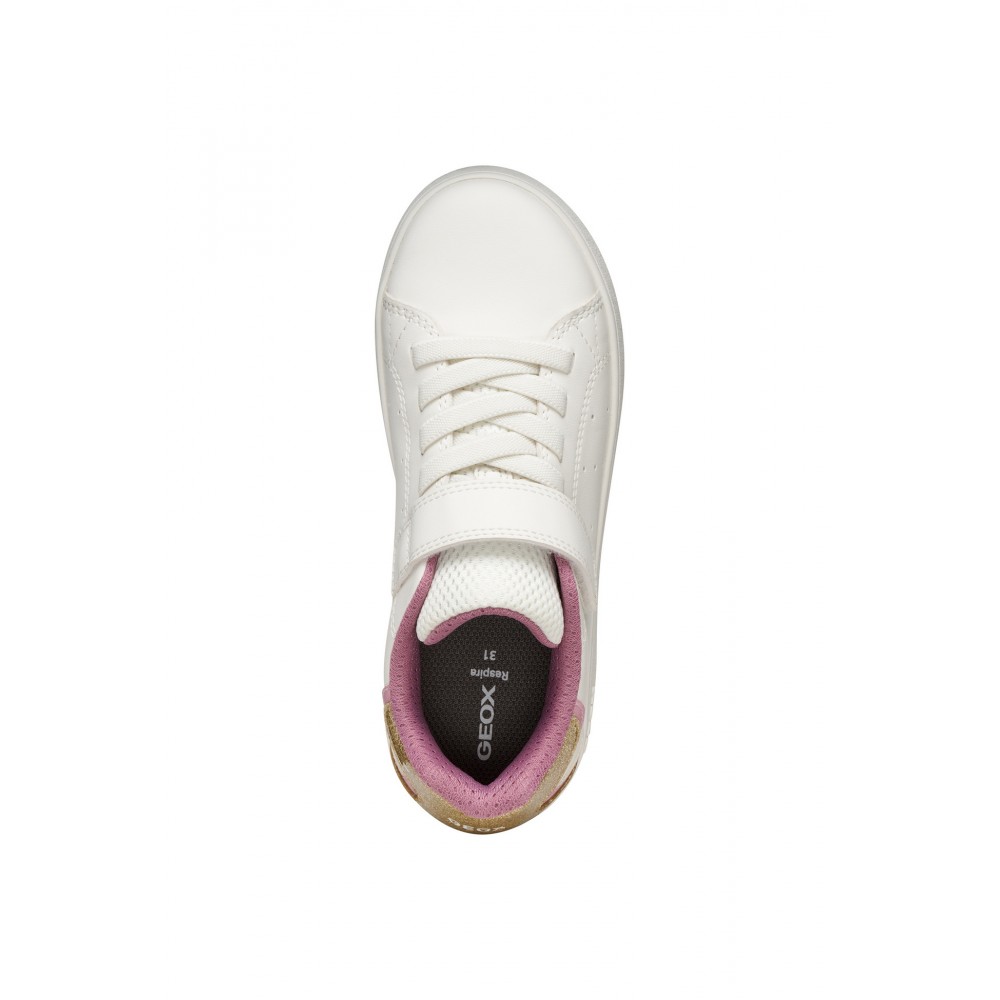 DEPORTIVO ELASTICO Y VELCRO WHITE/ROSE