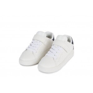 DEPORTIVO ELASTICO Y VELCRO WHITE/NAVY