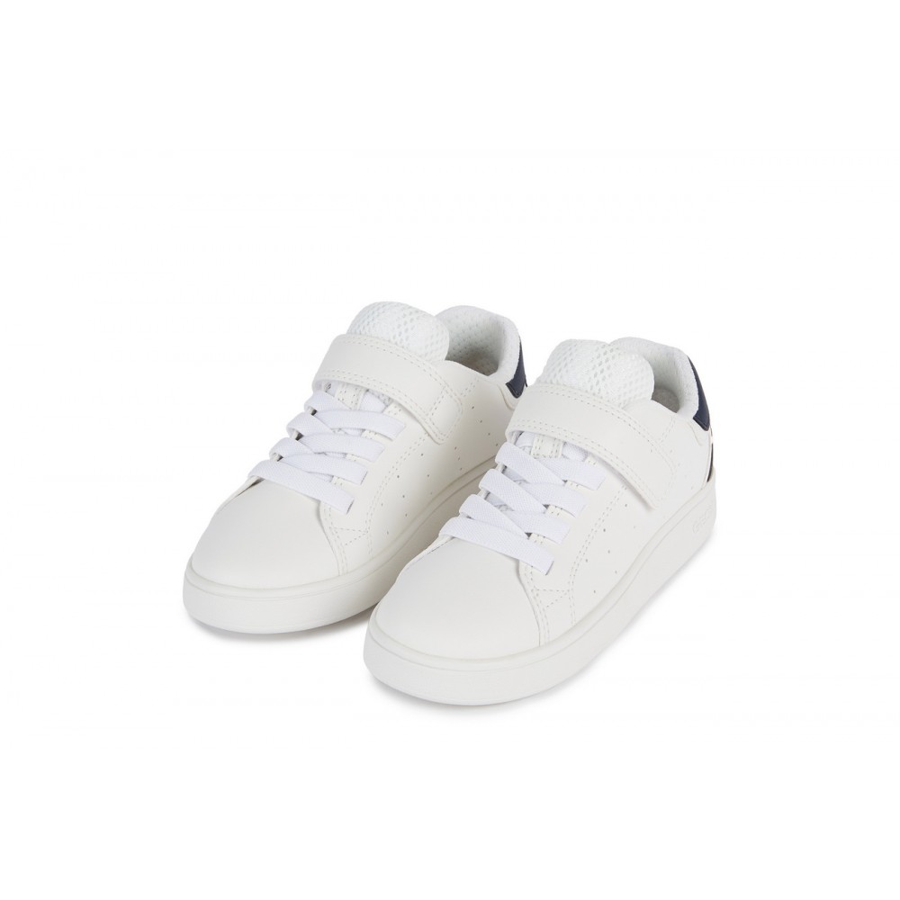 DEPORTIVO ELASTICO Y VELCRO WHITE/NAVY