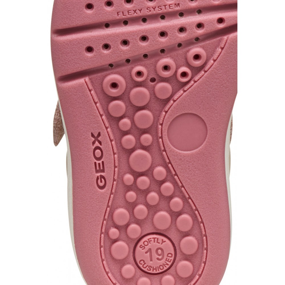 SNEAKERS VELCROS, IVORY/ OLD ROSE