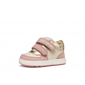 SNEAKERS VELCROS, IVORY/ OLD ROSE