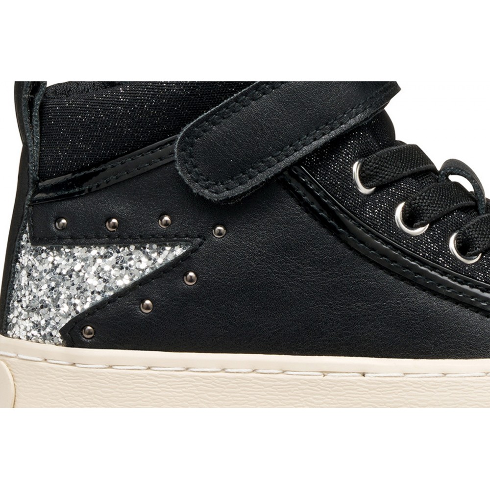 SNEAKERS ELASTICO Y VELCRO BLACK/SILVER SNEAKERS ELASTICO Y VELCRO BLACK/SILVER